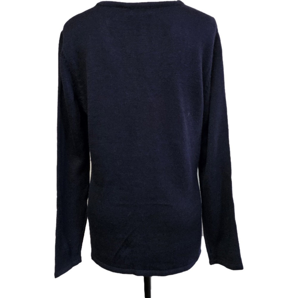 NWT Vintage 90s Reflections Black & White Color Block Cardigan Size L Retro - Picture 2 of 5